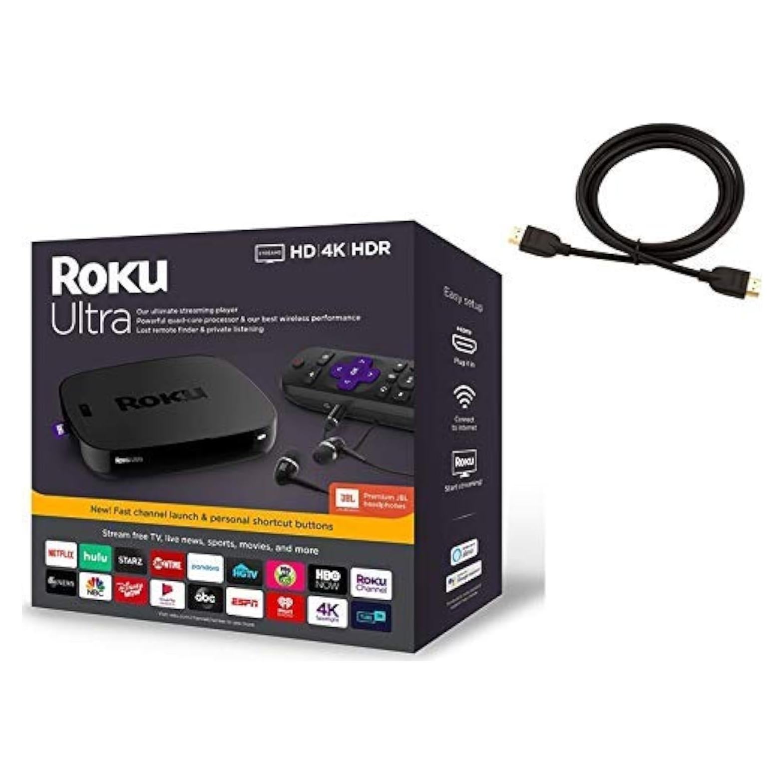 Reproductor de Medios Streaming Roku Ultra 4K HDR - Blanco