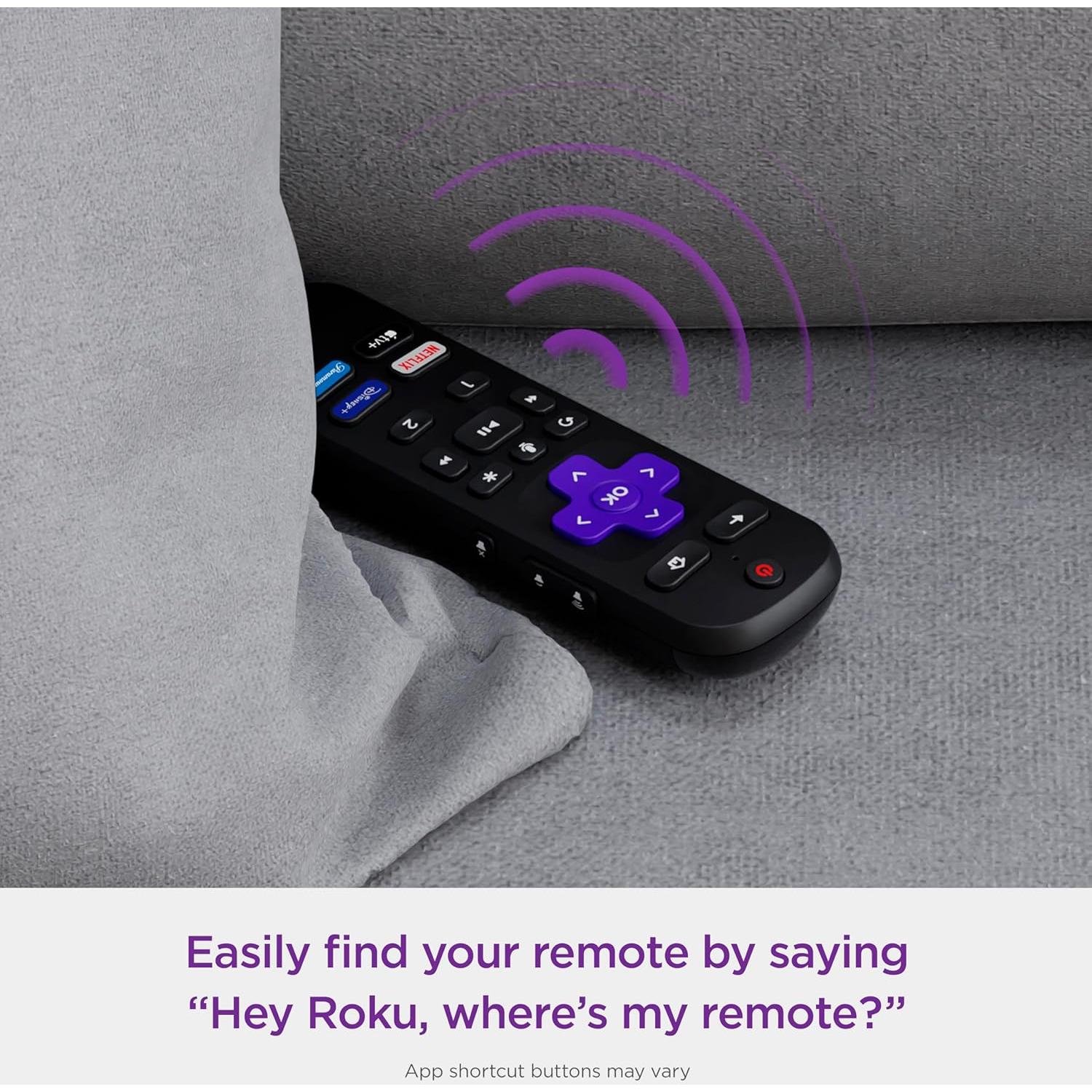Control Remoto Pro Roku Recargable con Voz Manos Libres