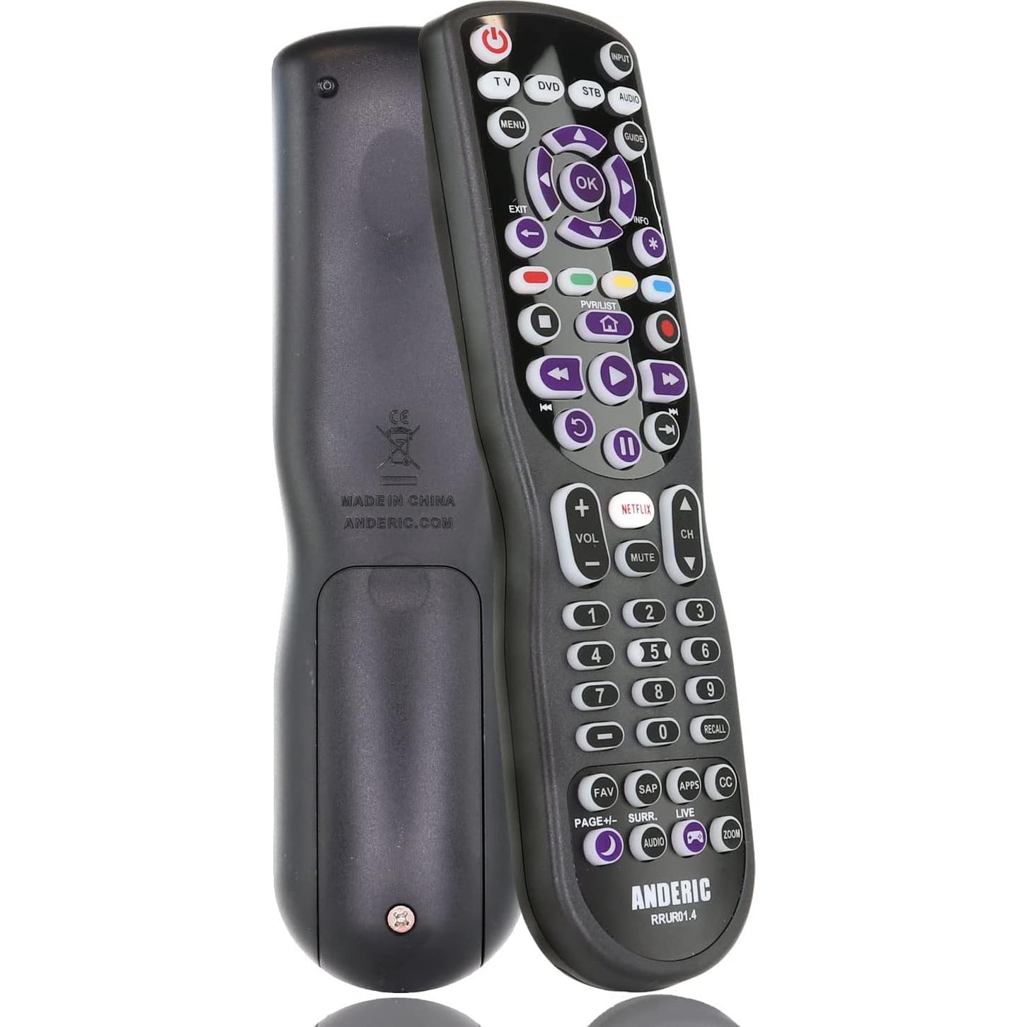 Control Remoto Universal Anderic RRUR01.4 para Roku 4 Dispositivos