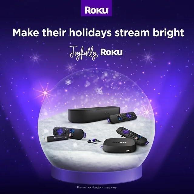 Reproductor de medios Roku Premiere 4K HDR con HDMI y control remoto