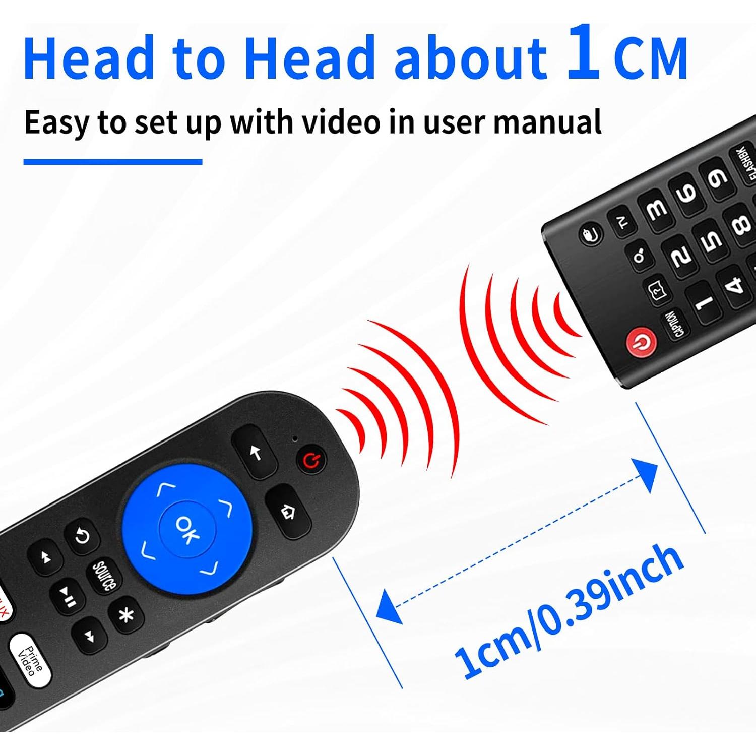 Control Remoto Programable para Roku Ultra - Reemplazo con Volumen