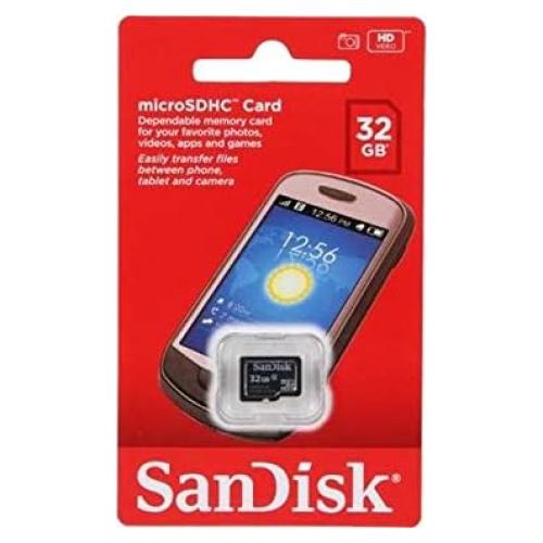 Tarjeta de Memoria Micro SDHC 32GB SanDisk Clase 4 con Lector