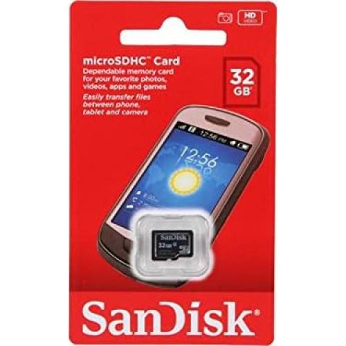 Tarjeta de Memoria Micro SDHC 32GB SanDisk Clase 4 con Lector
