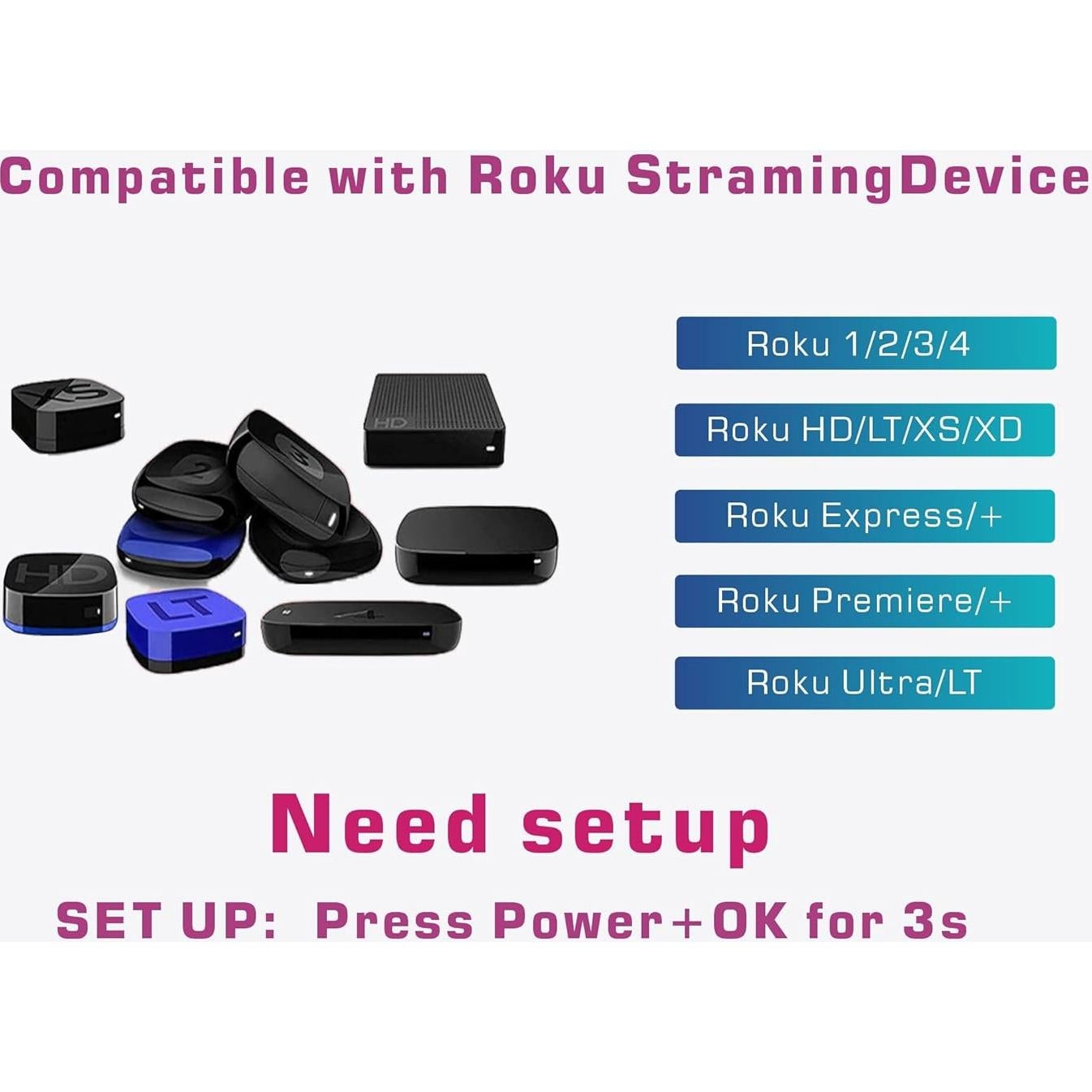 Control Remoto Universal Retroiluminado Alizen para Roku TV