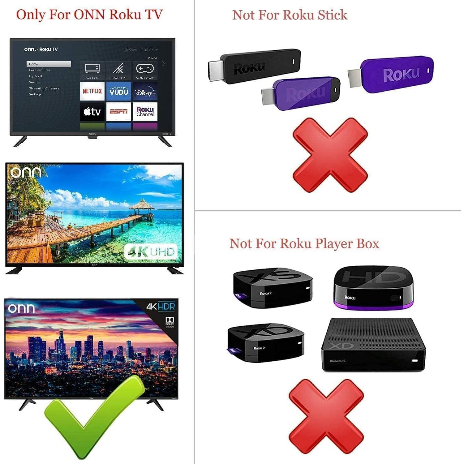 Control Remoto Element Roku TV 4K Ultra - Acceso Directo Netflix, Disney Plus, Apple TV