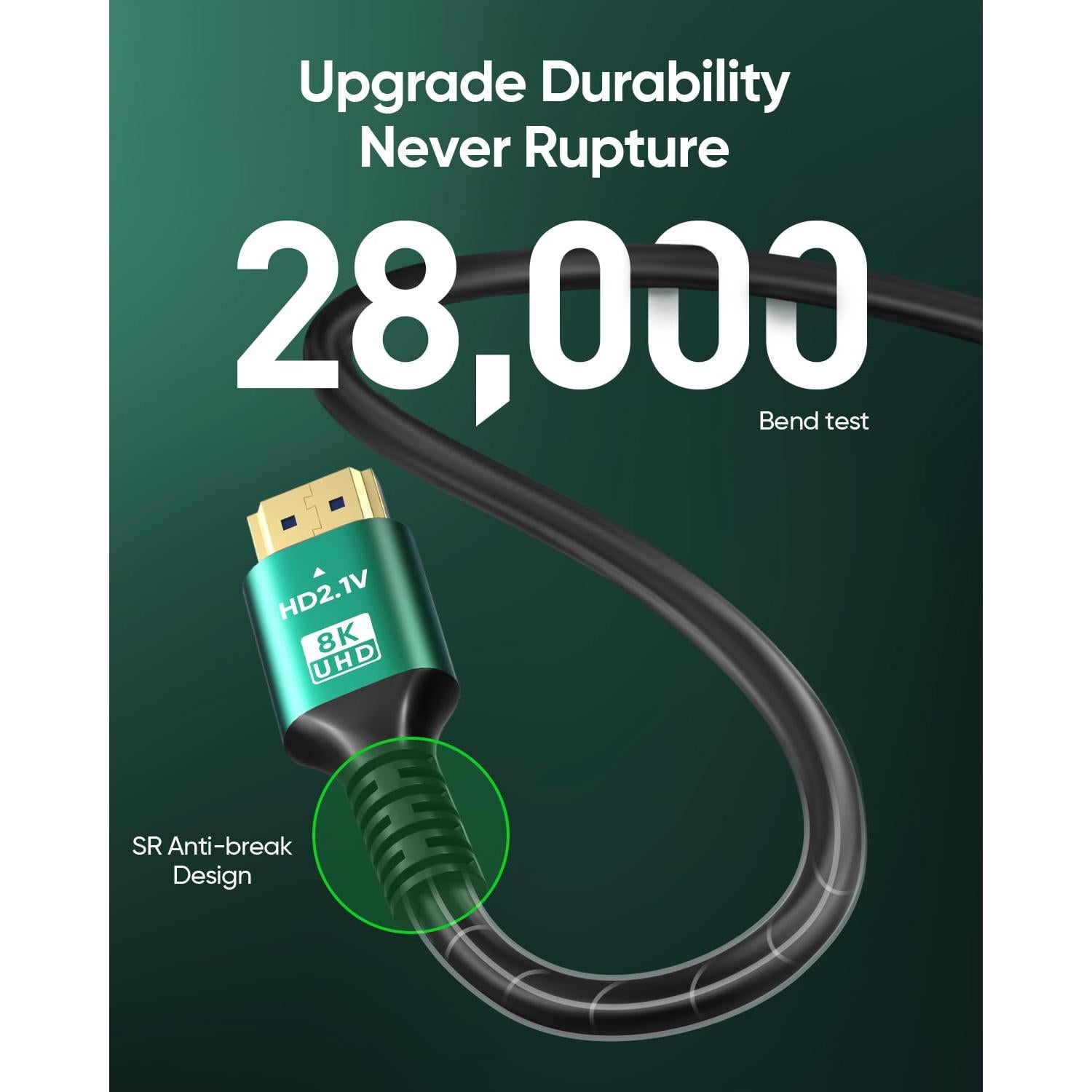 Cable HDMI 8K Ultra Alta Velocidad 0.5M SHKIBY 2.1 48Gbps