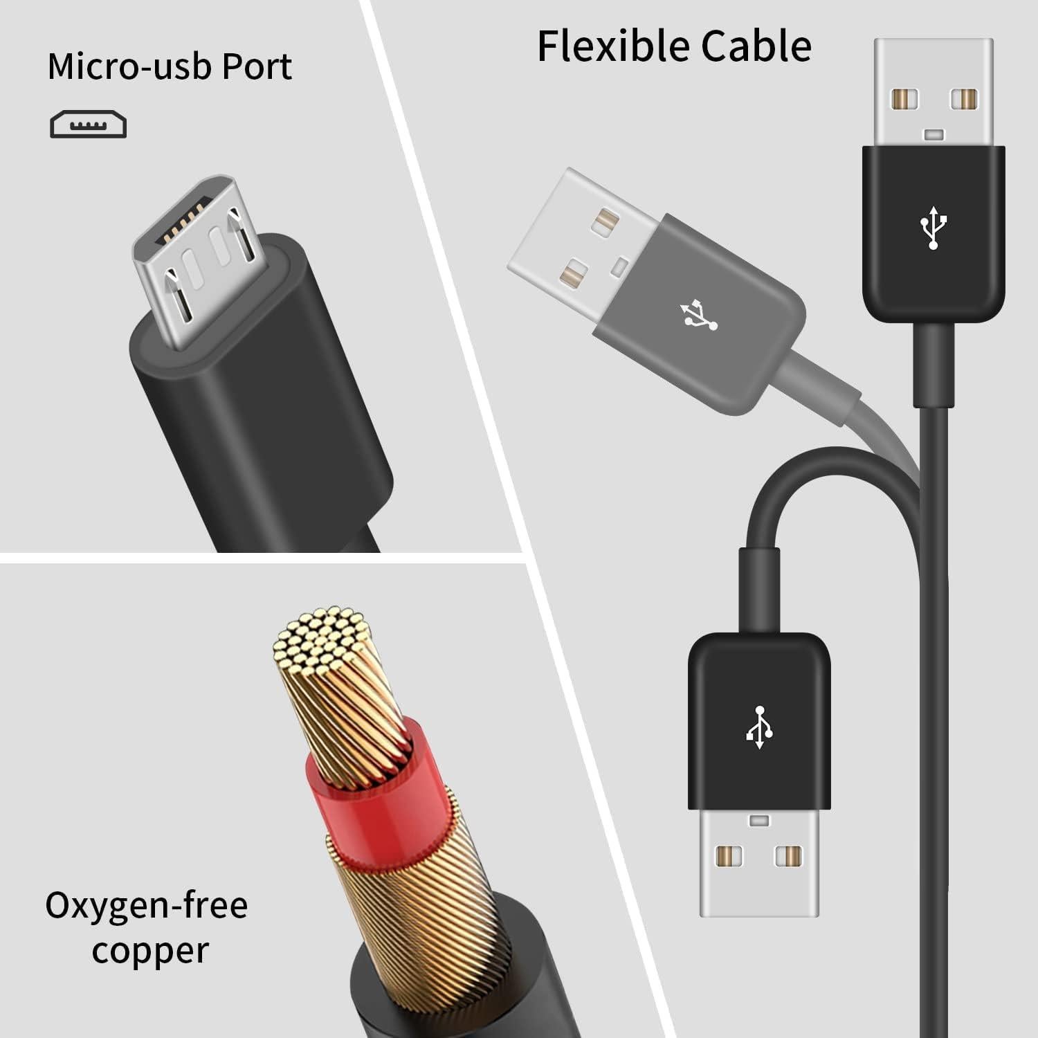 Cable de Carga Micro USB 1.5M Xnarew para Fire TV y Roku