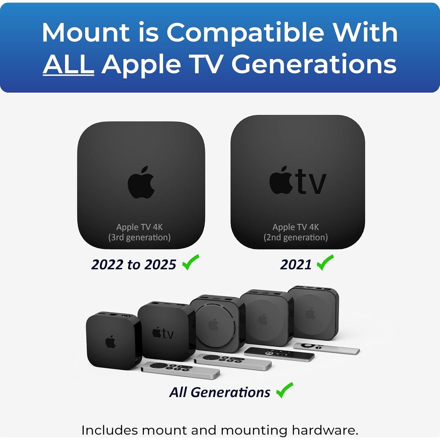 Soporte para Apple TV ReliaMount - Compatible con todas las generaciones