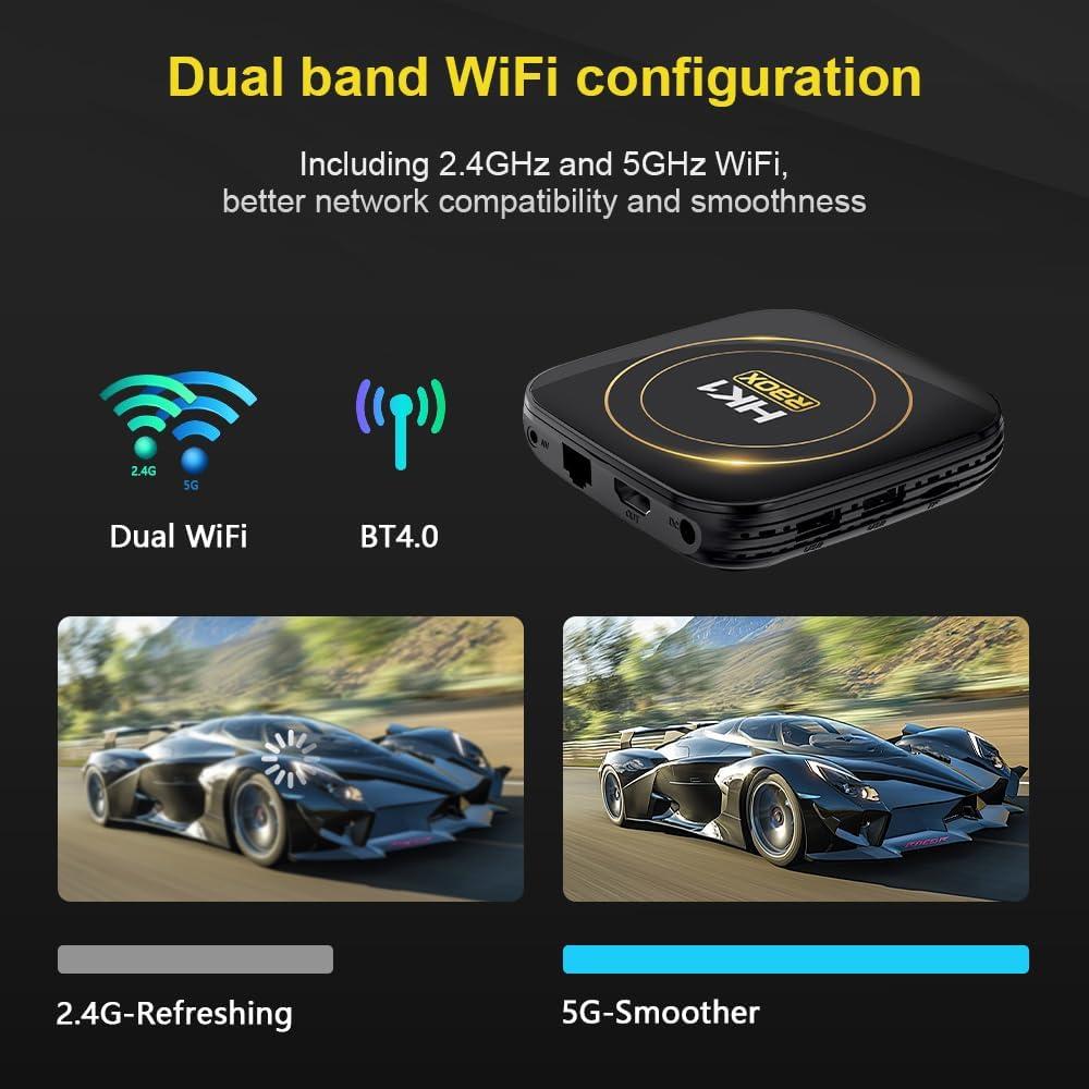 Android TV Box XOMIUHL 4GB RAM 64GB ROM 4K HDR10+