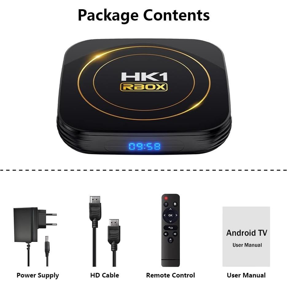 Android TV Box XOMIUHL 4GB RAM 64GB ROM 4K HDR10+