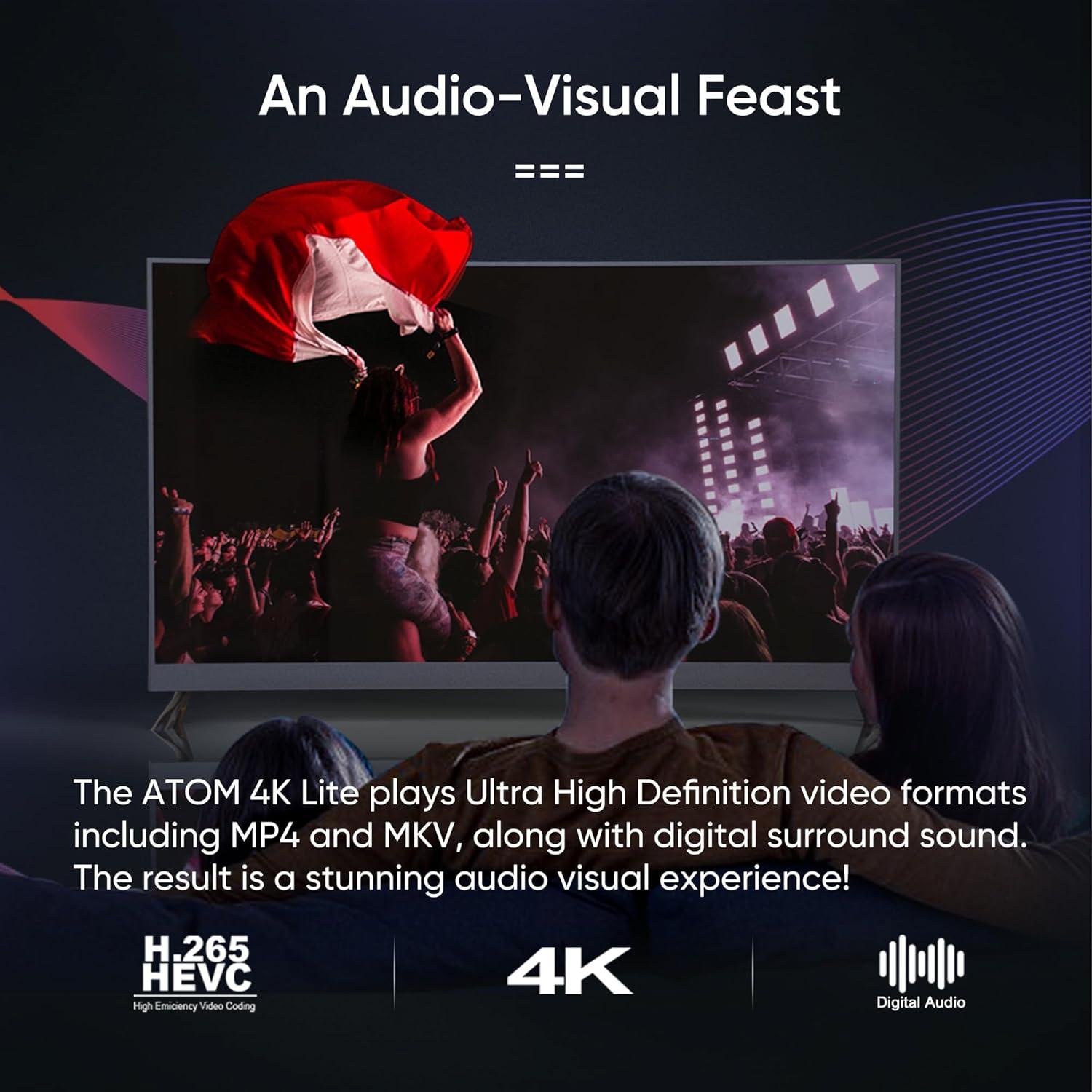 Reproductor de Medios Digitales NEUMI Atom 4K HDMI USB SD