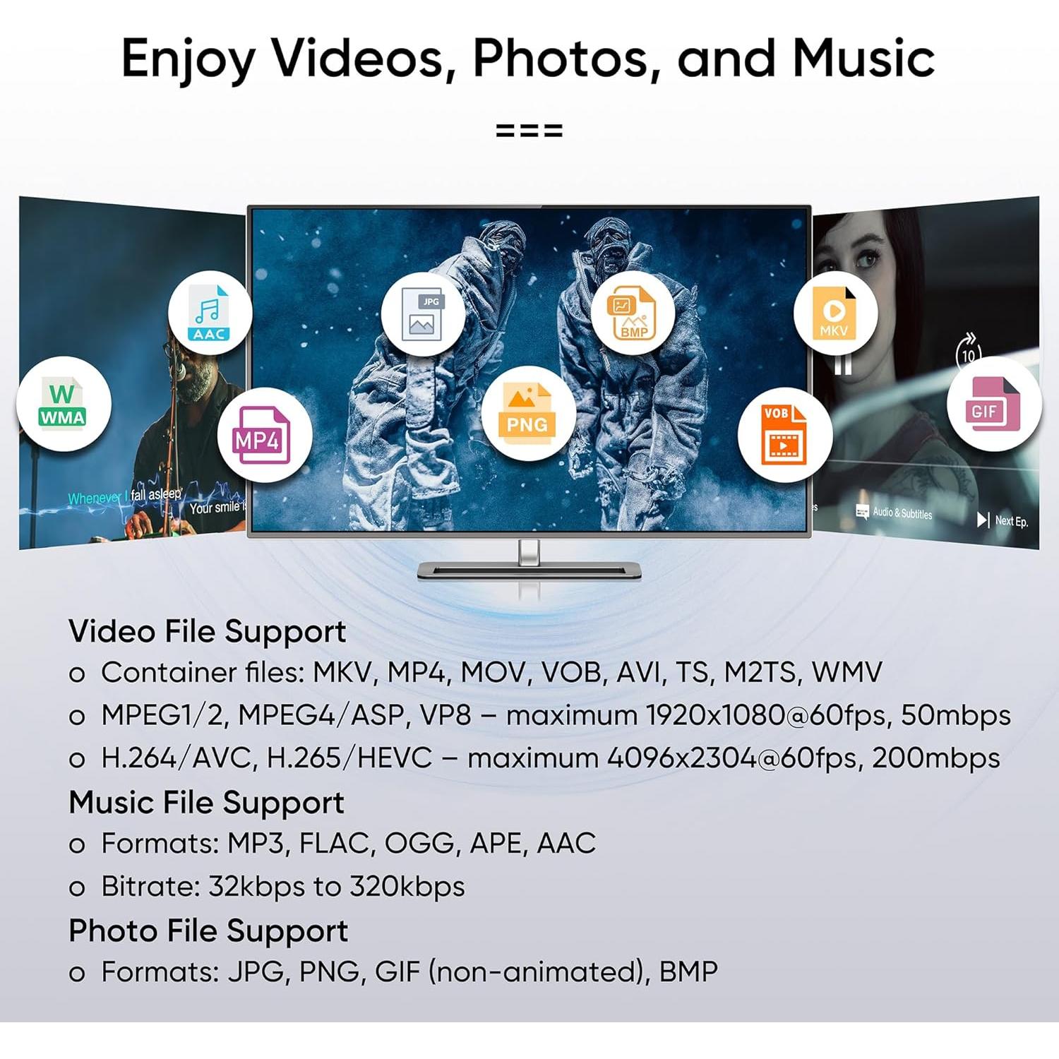 Reproductor de Medios Digitales NEUMI Atom 4K HDMI USB SD