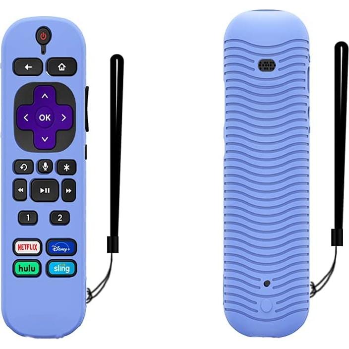 Funda de Control Remoto Roku Voice Remote Pro 2021 - 2 Piezas Brillantes