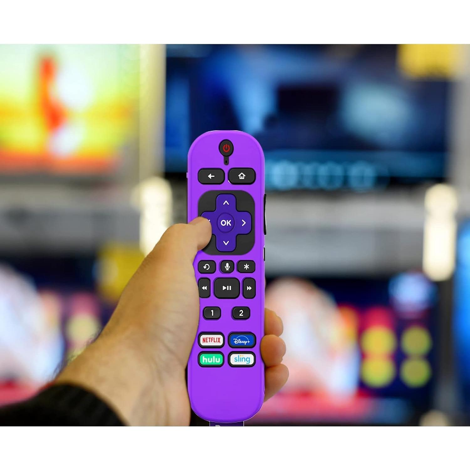 Funda de Control Remoto Roku Voice Remote Pro 2021 - 2 Piezas Brillantes