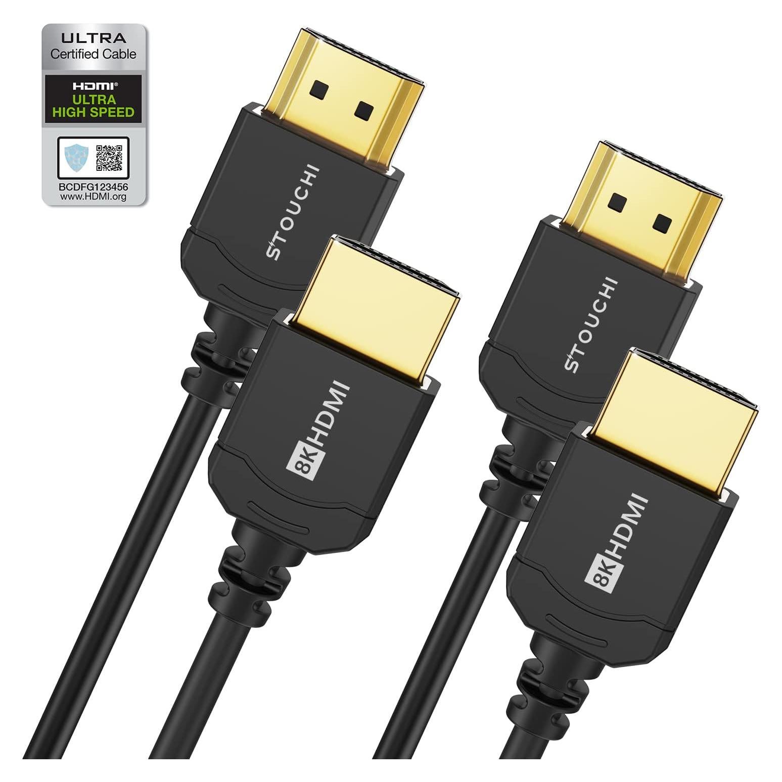 Cable HDMI Ultra Delgado Stouchi 1.5m 8K 48Gbps eARC HDR