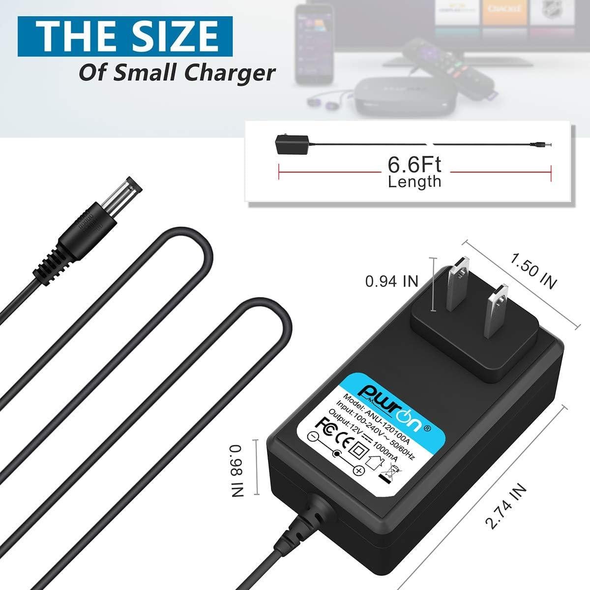 Adaptador de Alimentación PwrON 12V para Roku Ultra y Premiere