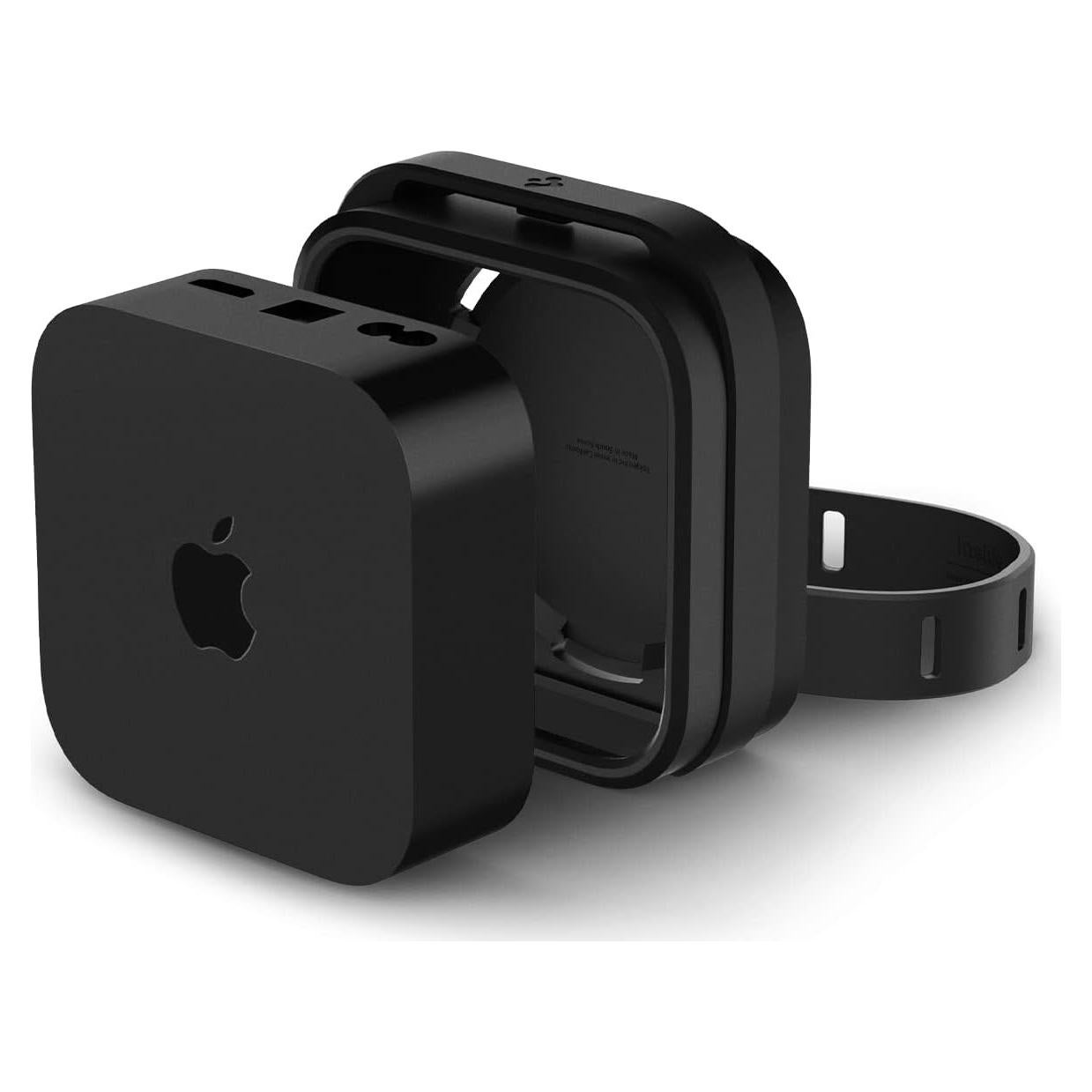 Soporte de Silicona Spigen para Apple TV 4K 3ra Generación - Negro
