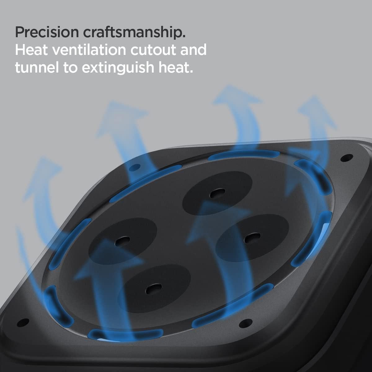 Soporte de Silicona Spigen para Apple TV 4K 3ra Generación - Negro