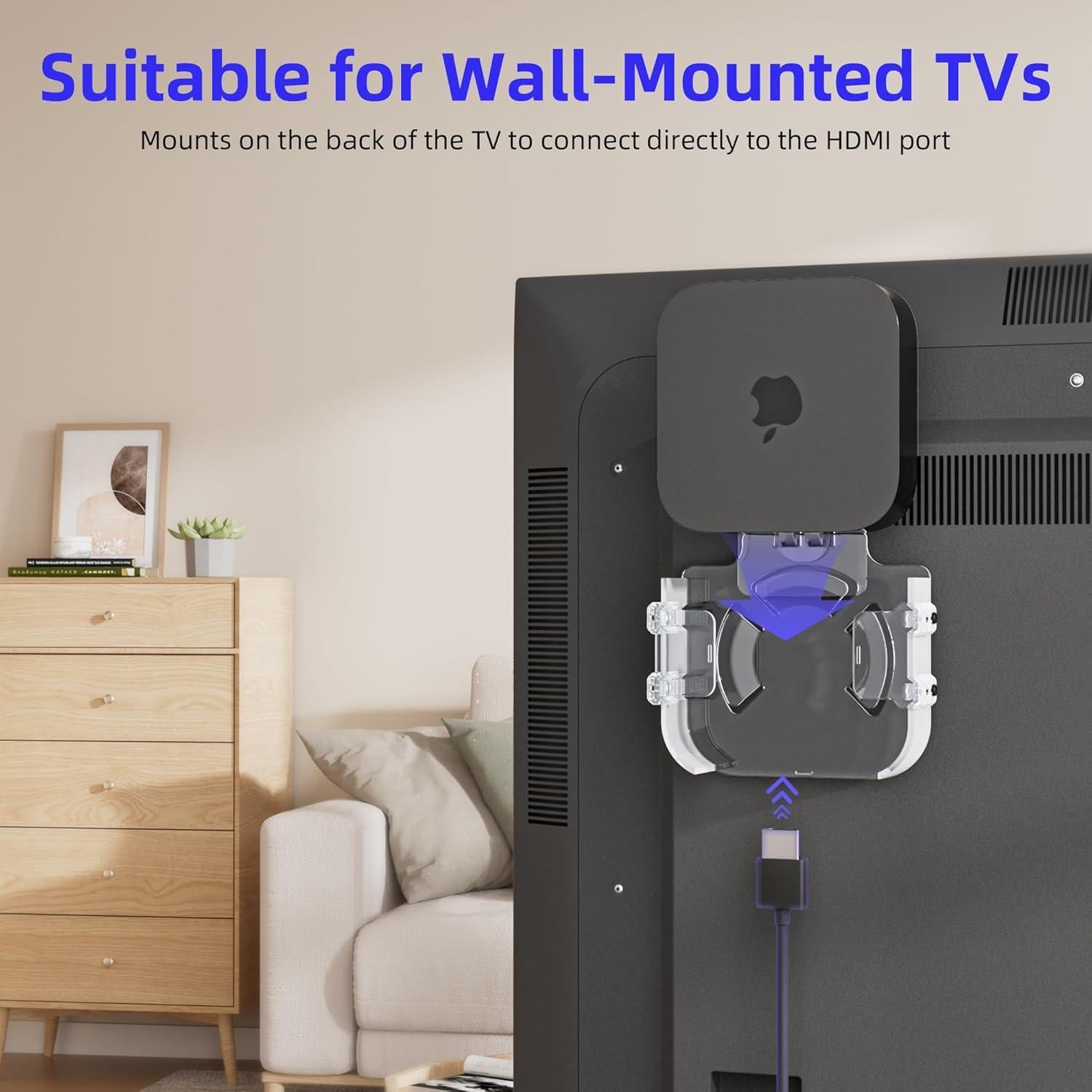 Soporte para Apple TV Cozcty - Montaje Detrás de Televisores