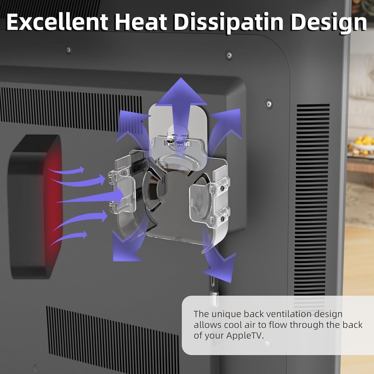 Soporte para Apple TV Cozcty - Montaje Detrás de Televisores