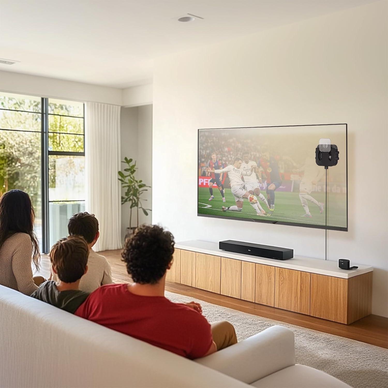 Soporte de Pared para Apple TV Cozcty - Montaje Negro Universal