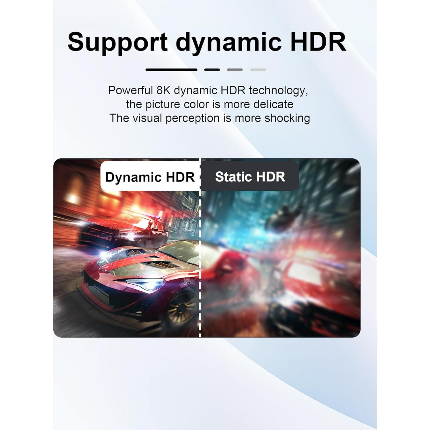 Divisor HDMI 8K 1x2 Pubiohs - Duplicar Pantallas 8K@60Hz