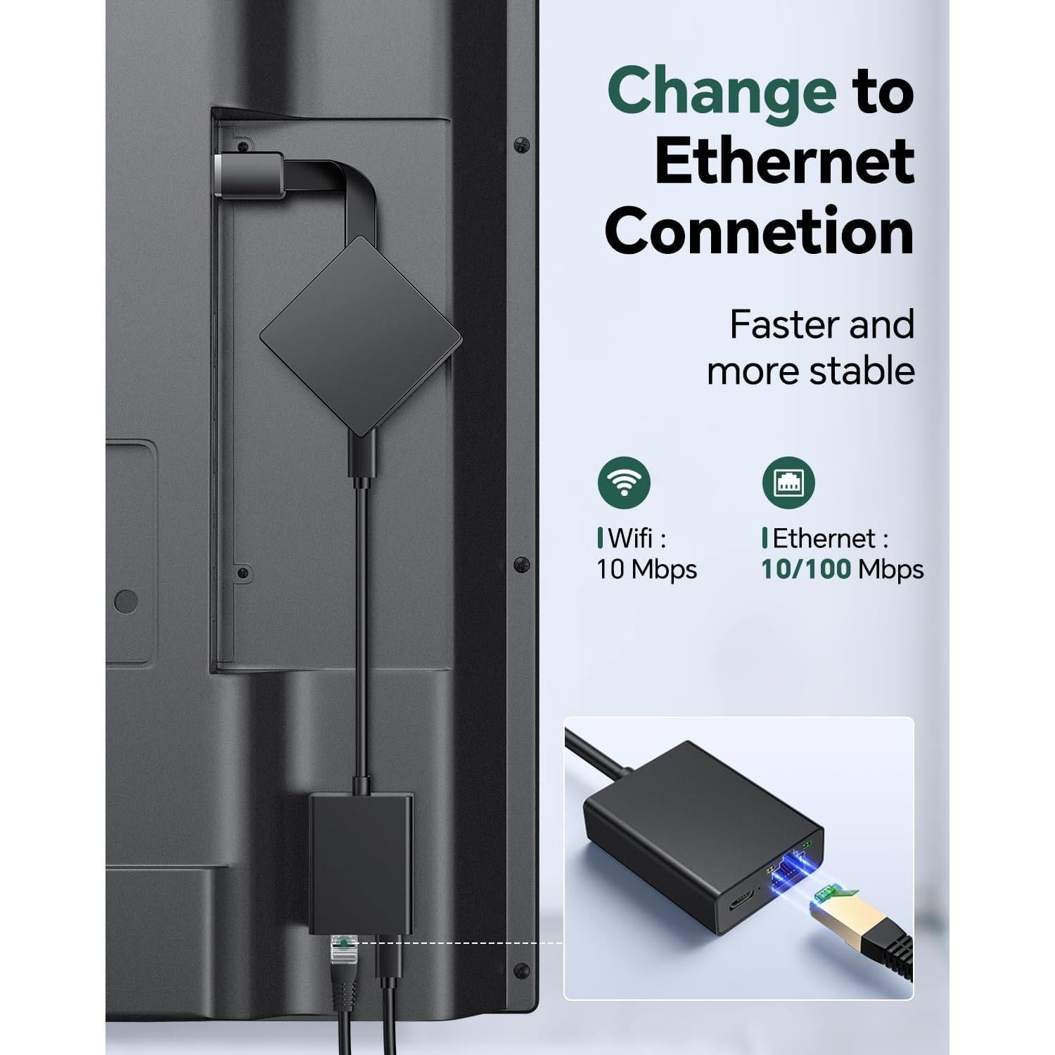 Adaptador Ethernet ZEXMTE para Fire TV Stick - 100 Mbps