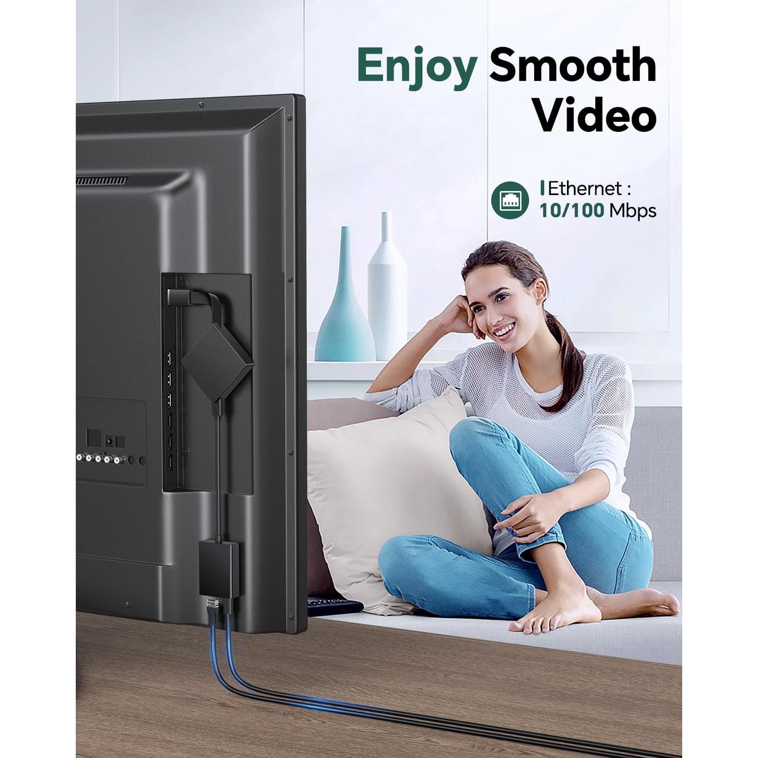 Adaptador Ethernet ZEXMTE para Fire TV Stick - 100 Mbps