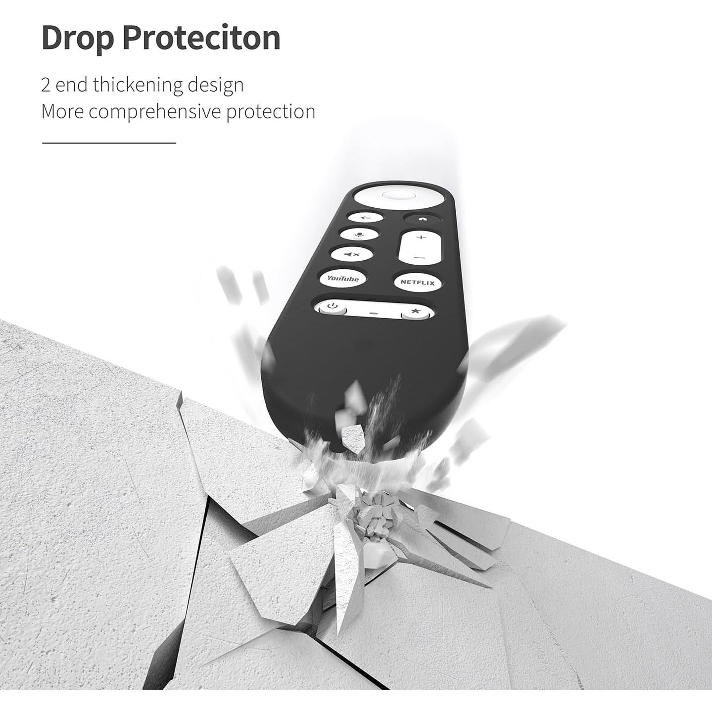 Funda de Silicona para Control Remoto Google TV 4K GY3LE Negra