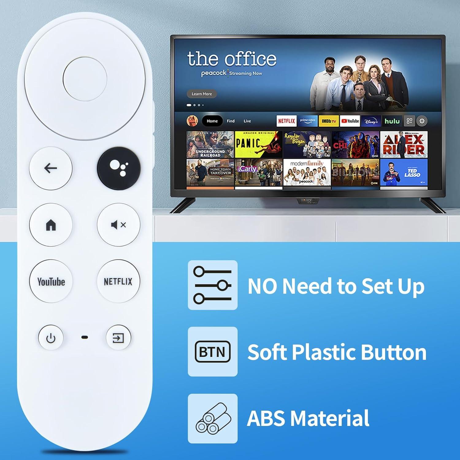 Control Remoto de Reemplazo PZL para Google Chromecast 4K