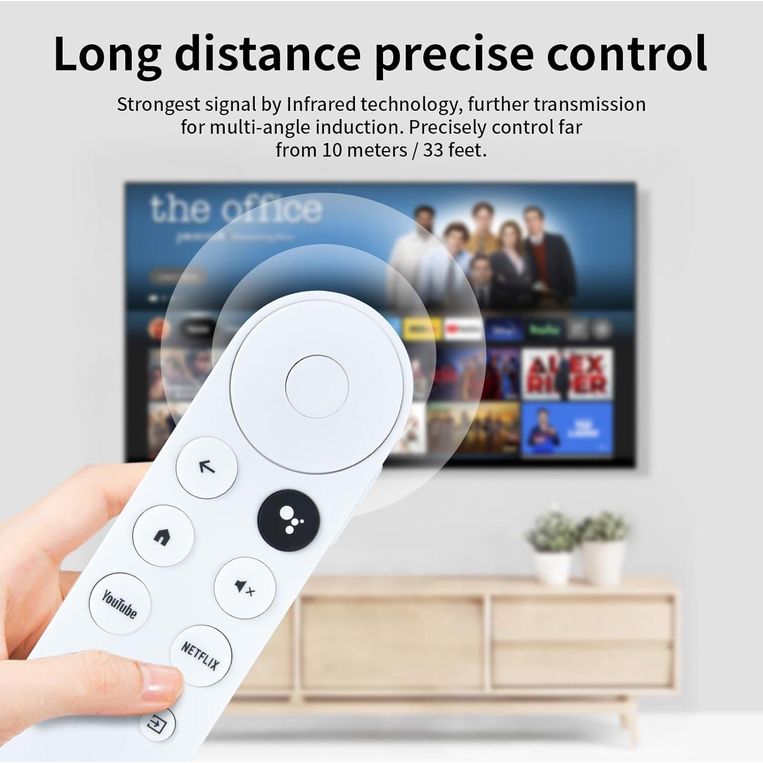 Control Remoto de Reemplazo PZL para Google Chromecast 4K