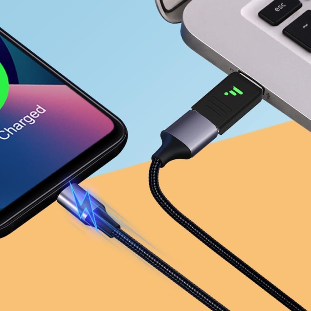 Adaptador USB A Macho a DCP Hembra FUNDIAN con LED