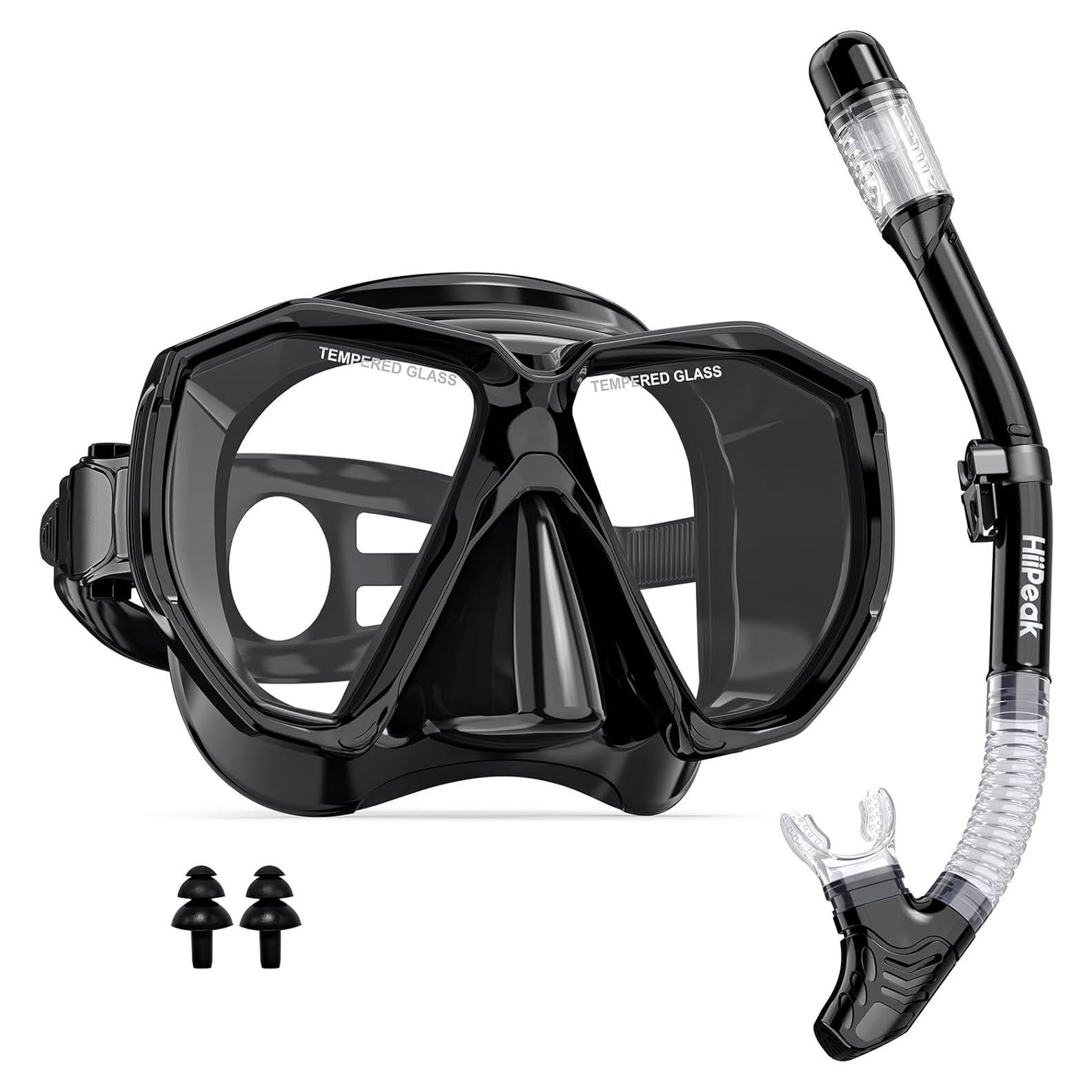 Equipo de Snorkel HiiPeak YT para Adultos, Máscara y Tubo
