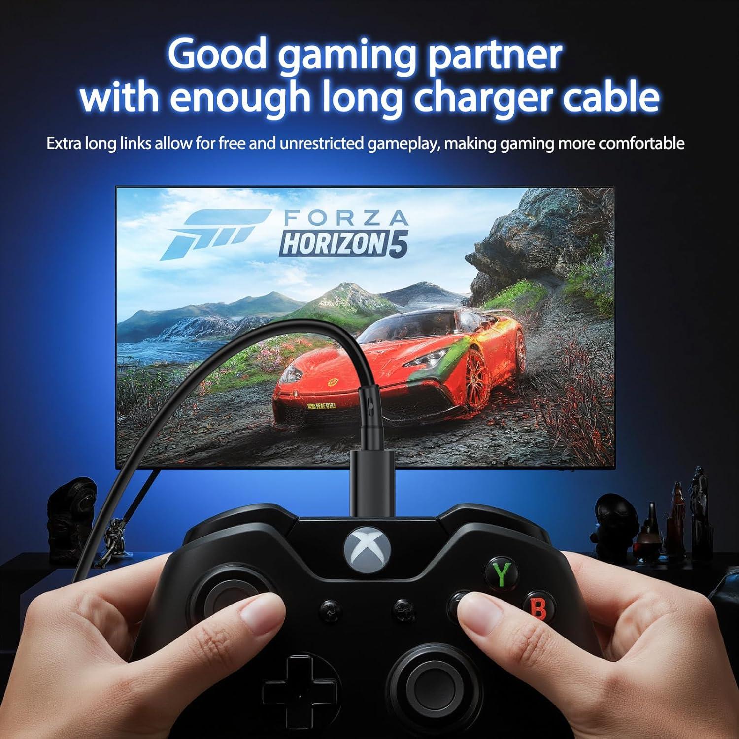 Cable Micro USB SCOVEE 3m para PS4 y Xbox One - 2 Paquetes