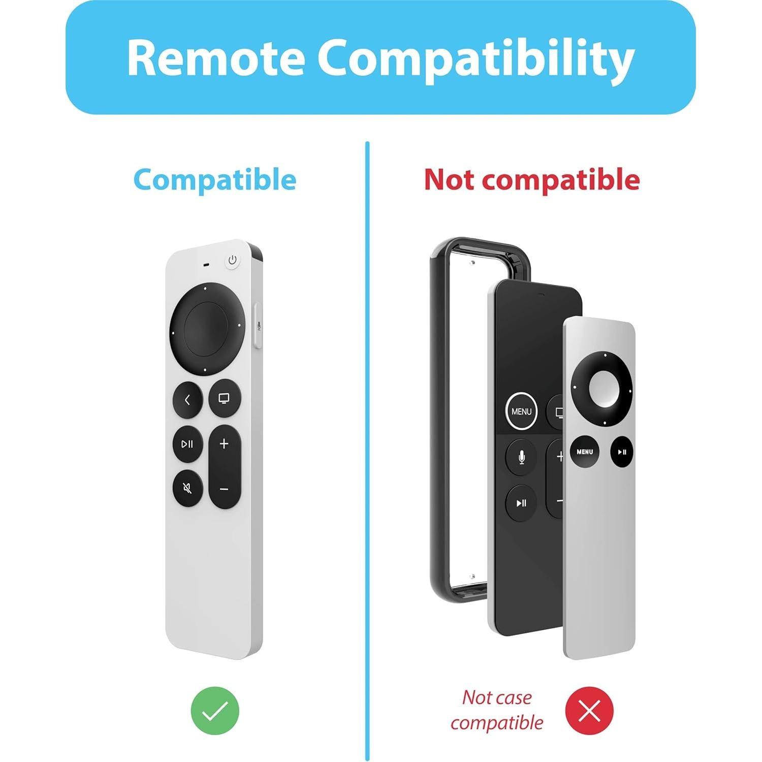 Soporte TotalMount para Control Remoto Apple TV - Adhesivo Removible