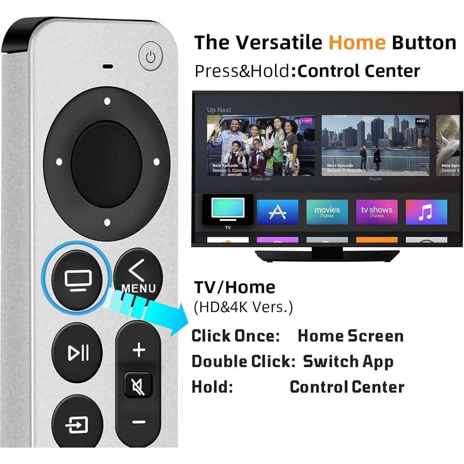 Control Remoto Universal Nettech para Apple TV 4K - 2024