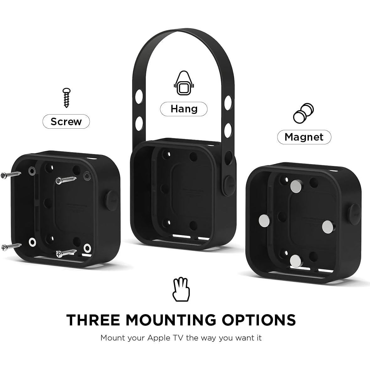 Soporte para Apple TV elago - Montaje Imán, Colgar, Tornillo