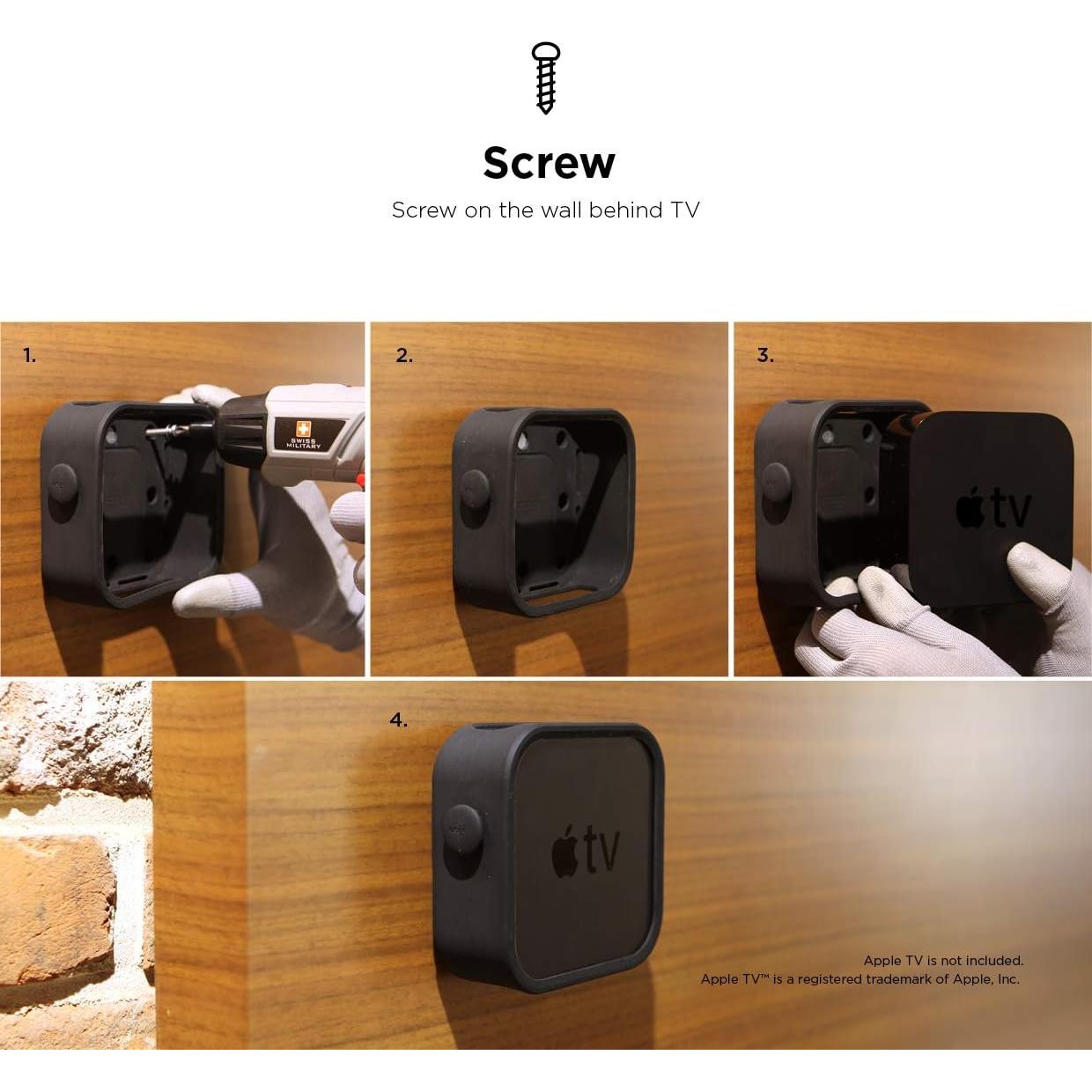 Soporte para Apple TV elago - Montaje Imán, Colgar, Tornillo