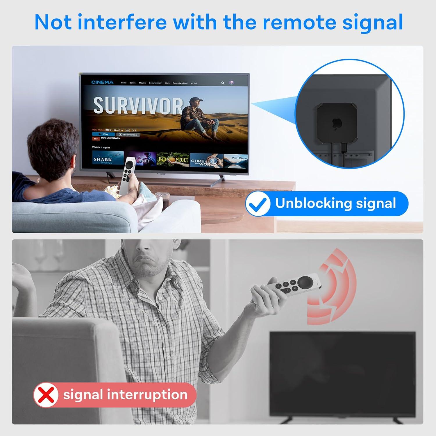 Soporte iDLEHANDS para Apple TV 4K 2022 - Montaje Pared/Techo