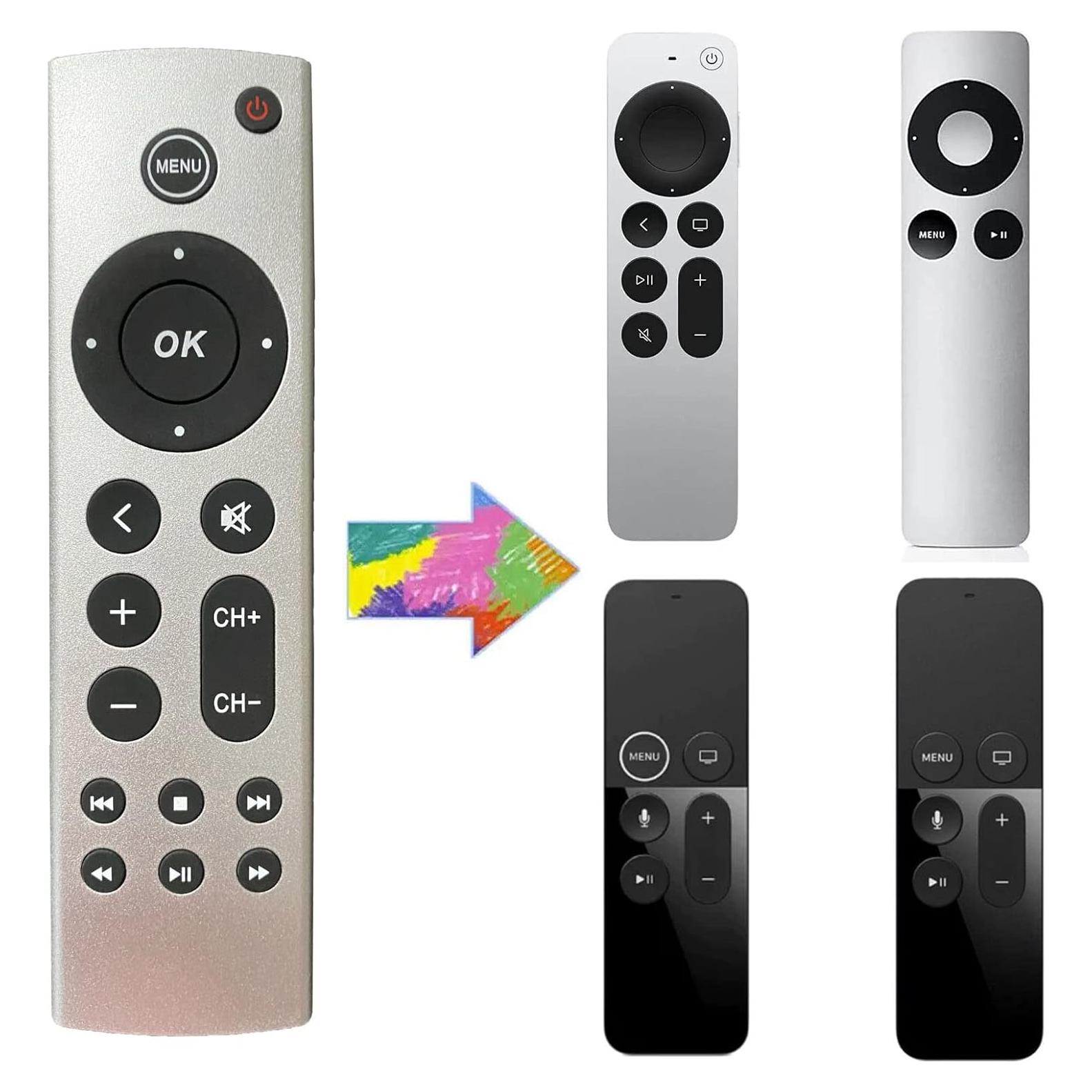 Control Remoto Universal Reemplazo Apple TV 4K HD Sin Voz