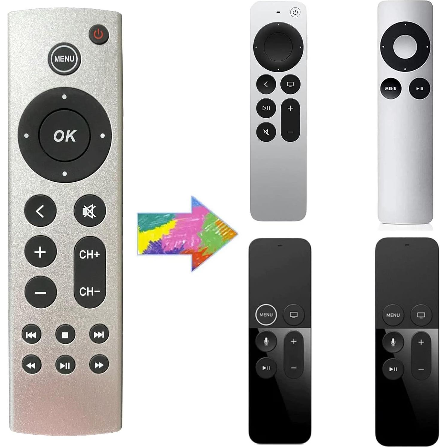 Control Remoto Universal Reemplazo Apple TV 4K HD Sin Voz