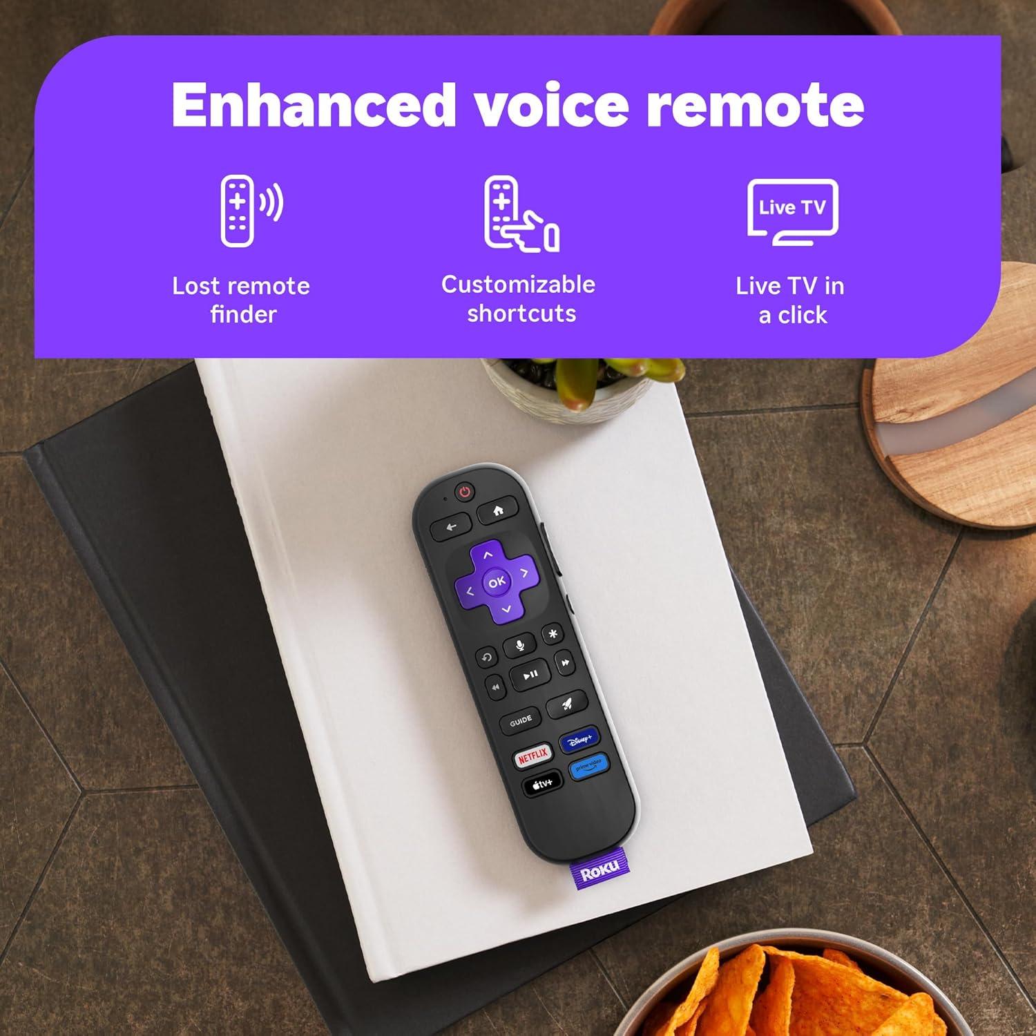 Roku Smart TV 2025 - 50" 4K HDR LED con Control Remoto de Voz
