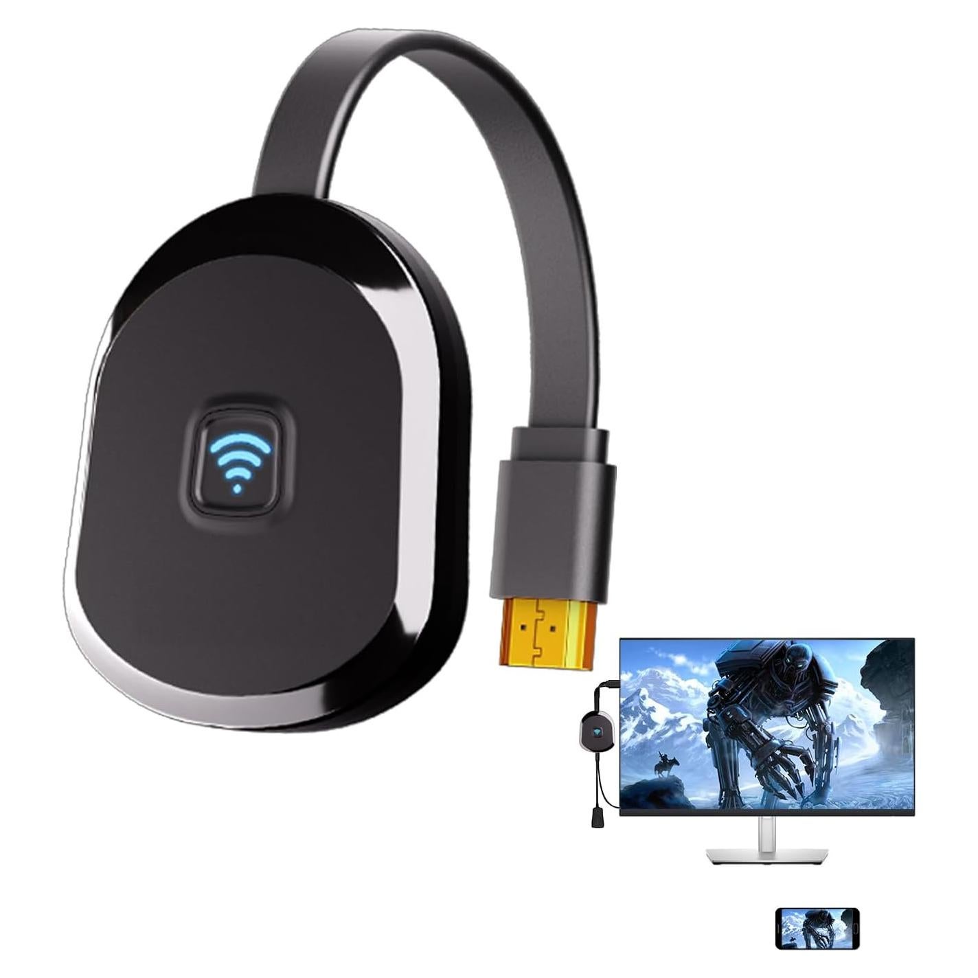 Adaptador HDMI Inalámbrico 4K HRpart E26 para TV y Proyector