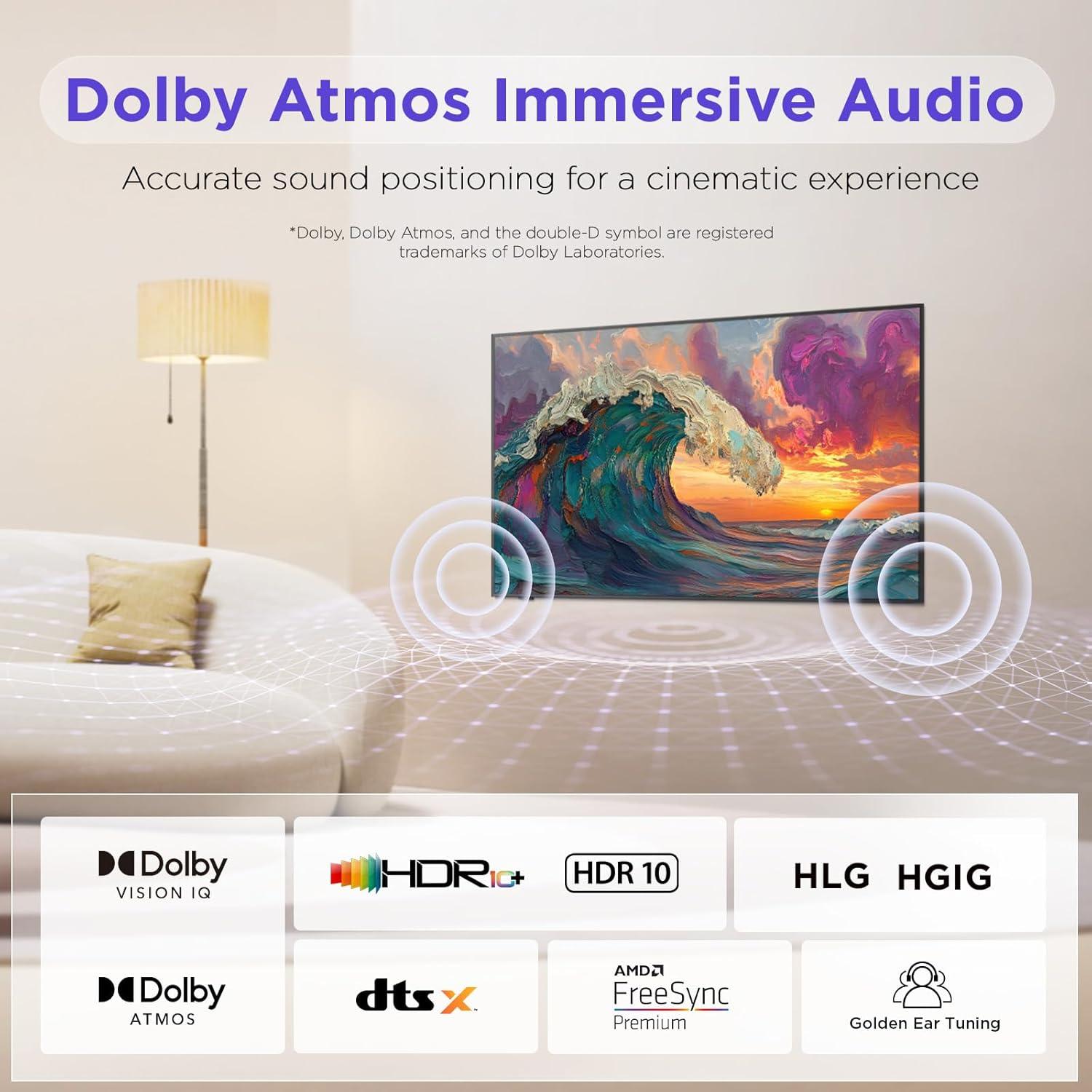 Televisor Inteligente iFFALCON 55" QLED 4K Ultra Delgado 144Hz