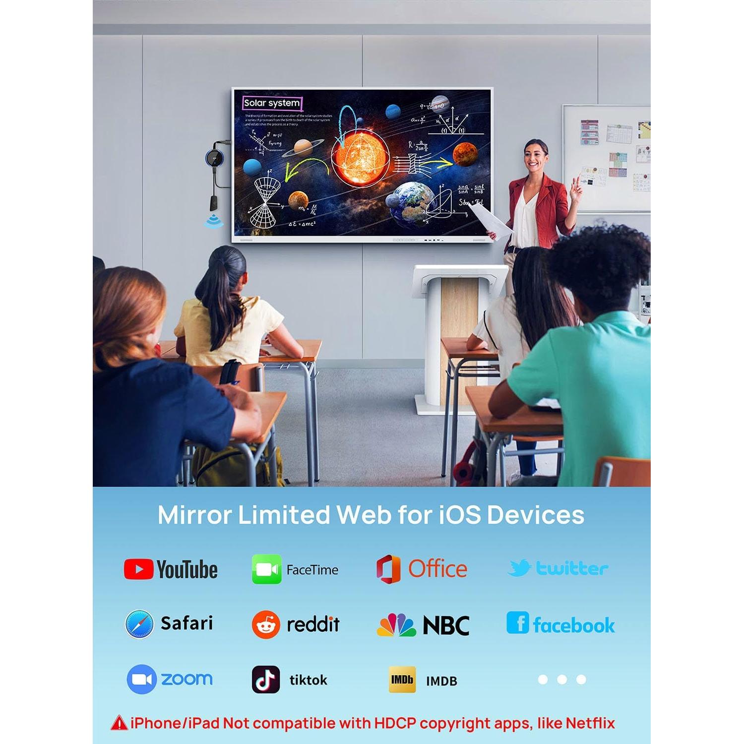 Adaptador HDMI Inalámbrico TIMBOOTECH 4K 30Hz Azul