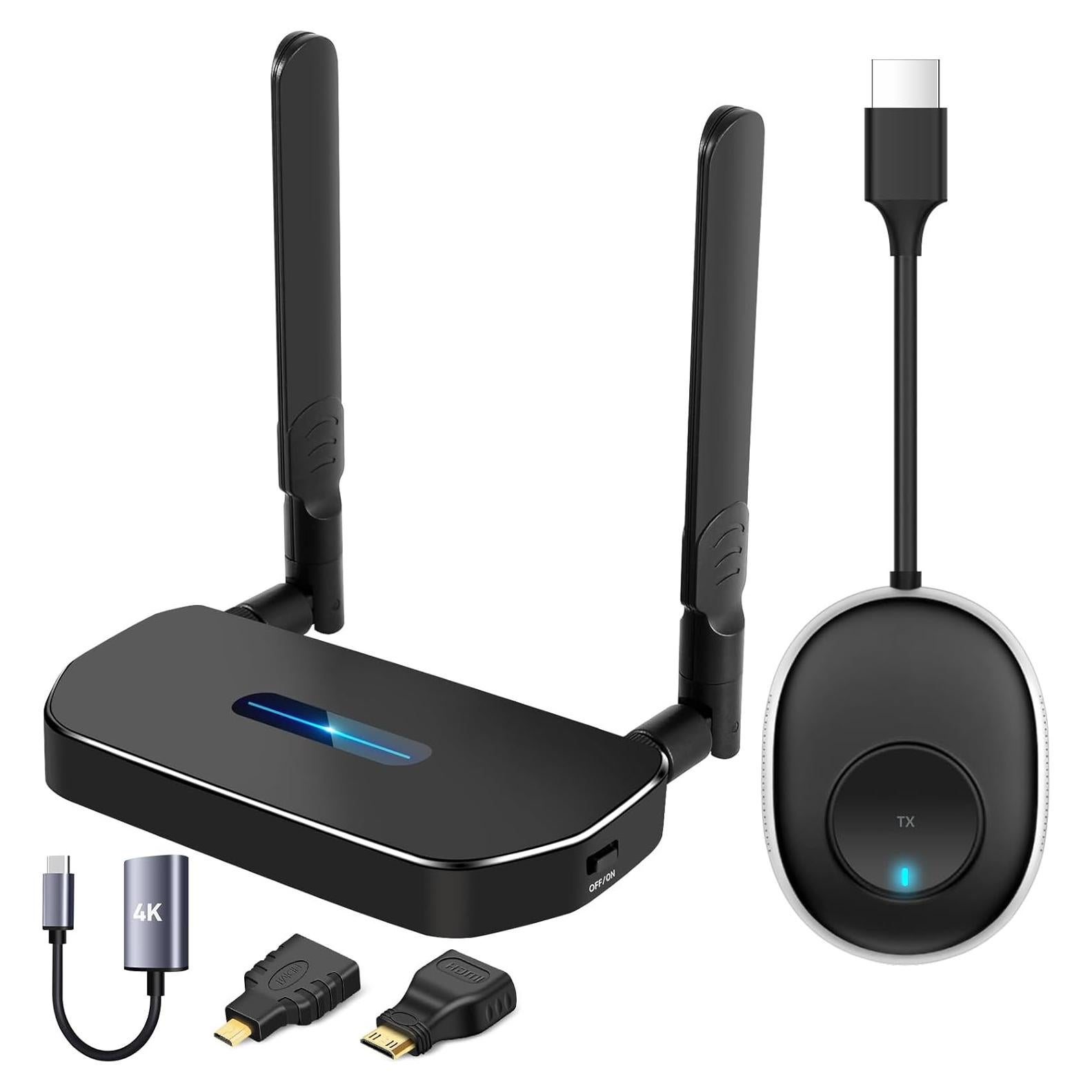 Kit Transmisor y Receptor HDMI Inalámbrico POFAN 4K 50m