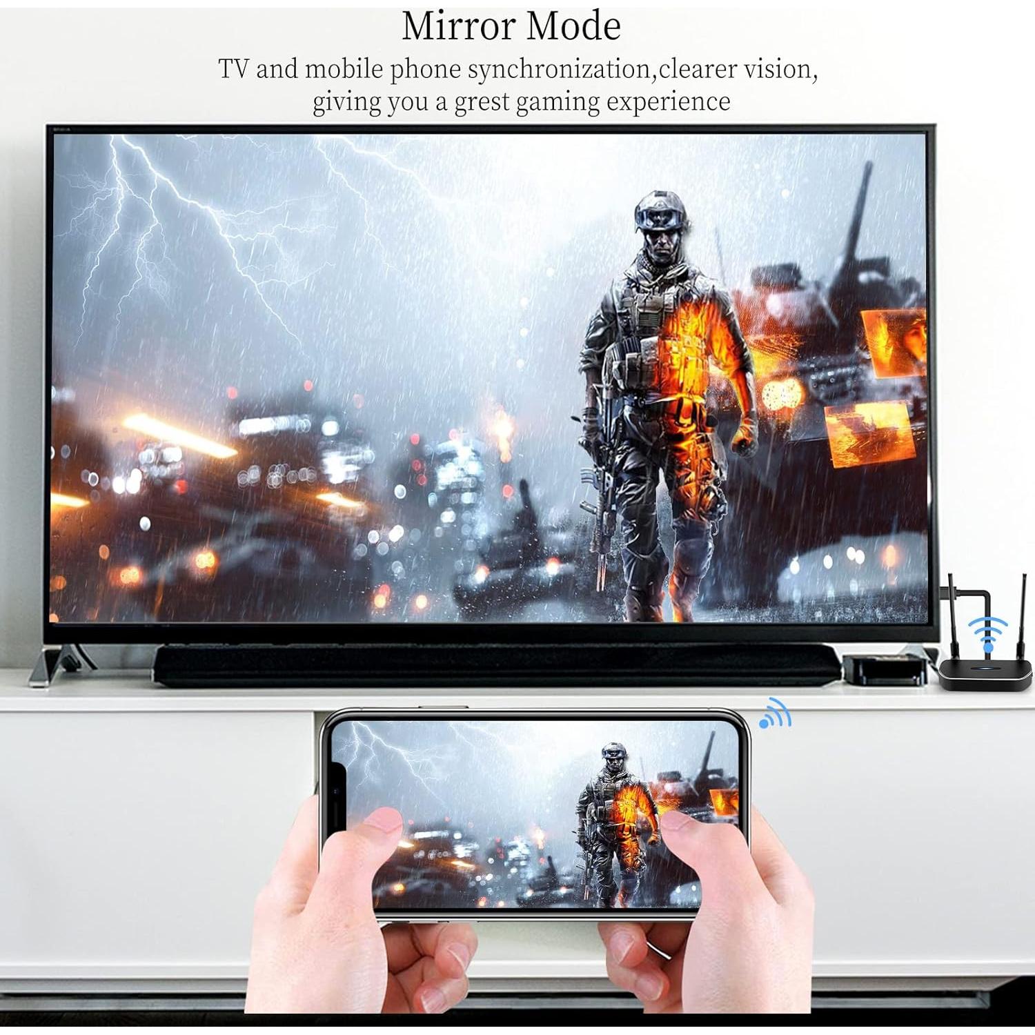 Kit Transmisor y Receptor HDMI Inalámbrico POFAN 4K 50m