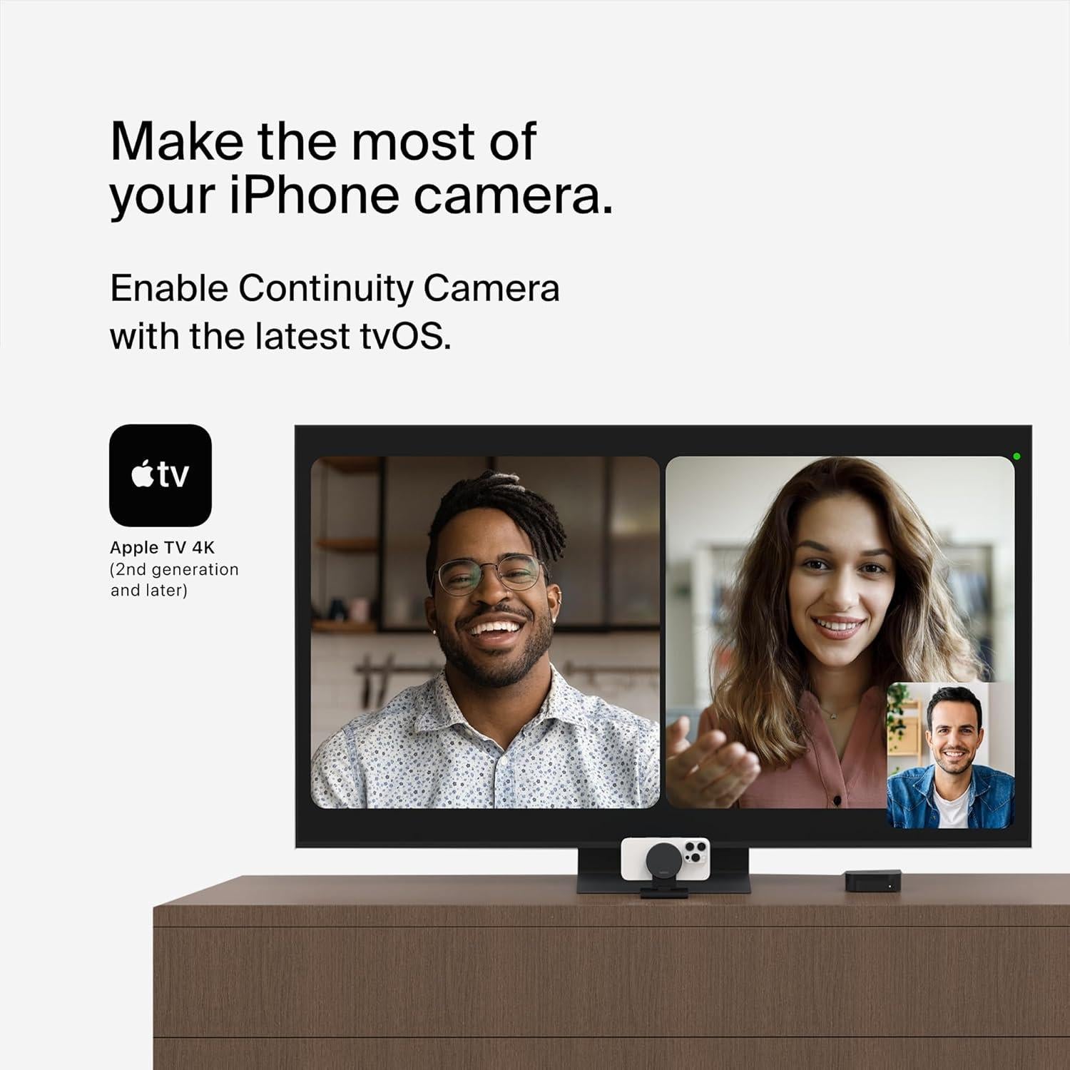 Soporte para iPhone Belkin MagSafe para Apple TV 4K - Gris