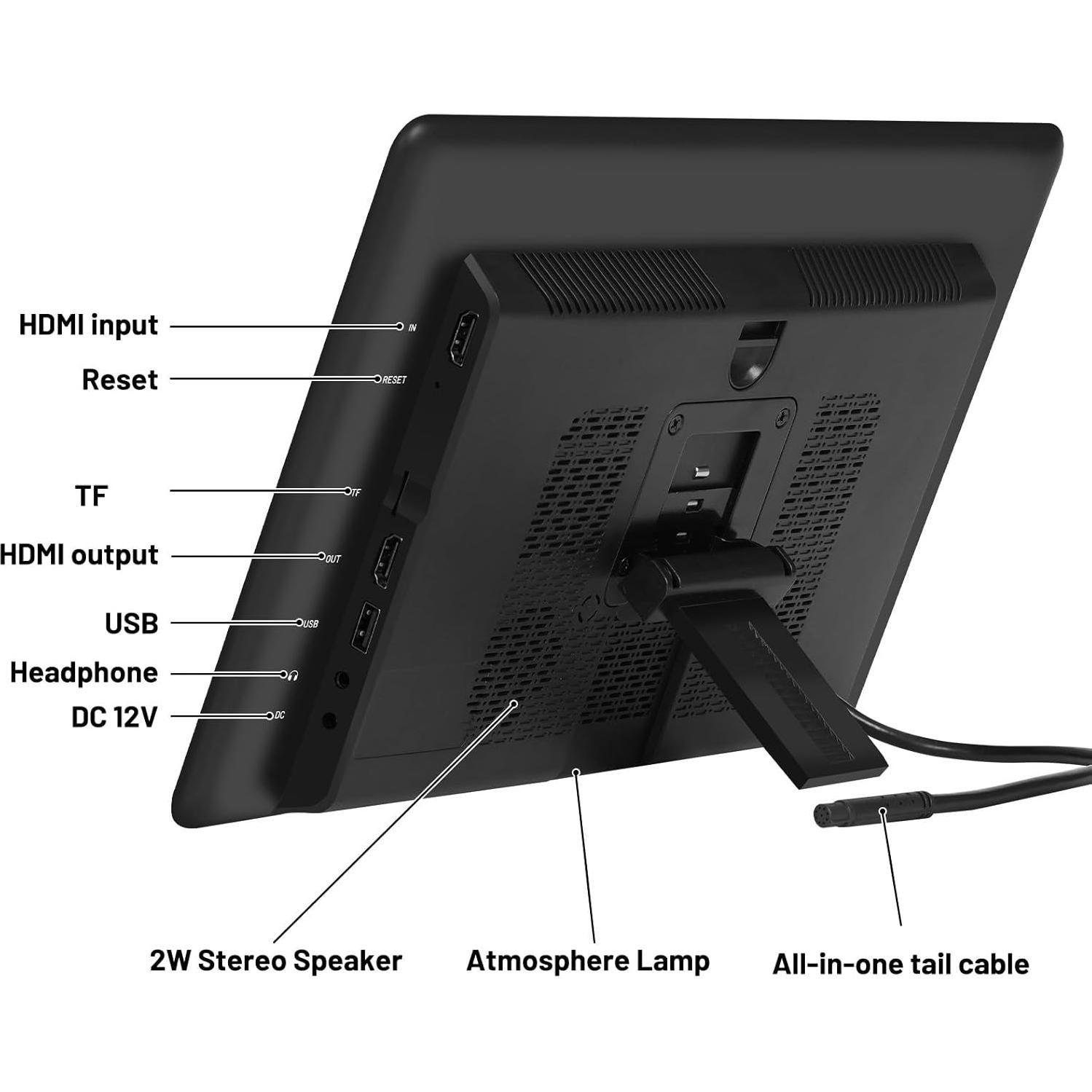 Reproductor de video para reposacabezas CHEGIF 13.3" 4K Android 11