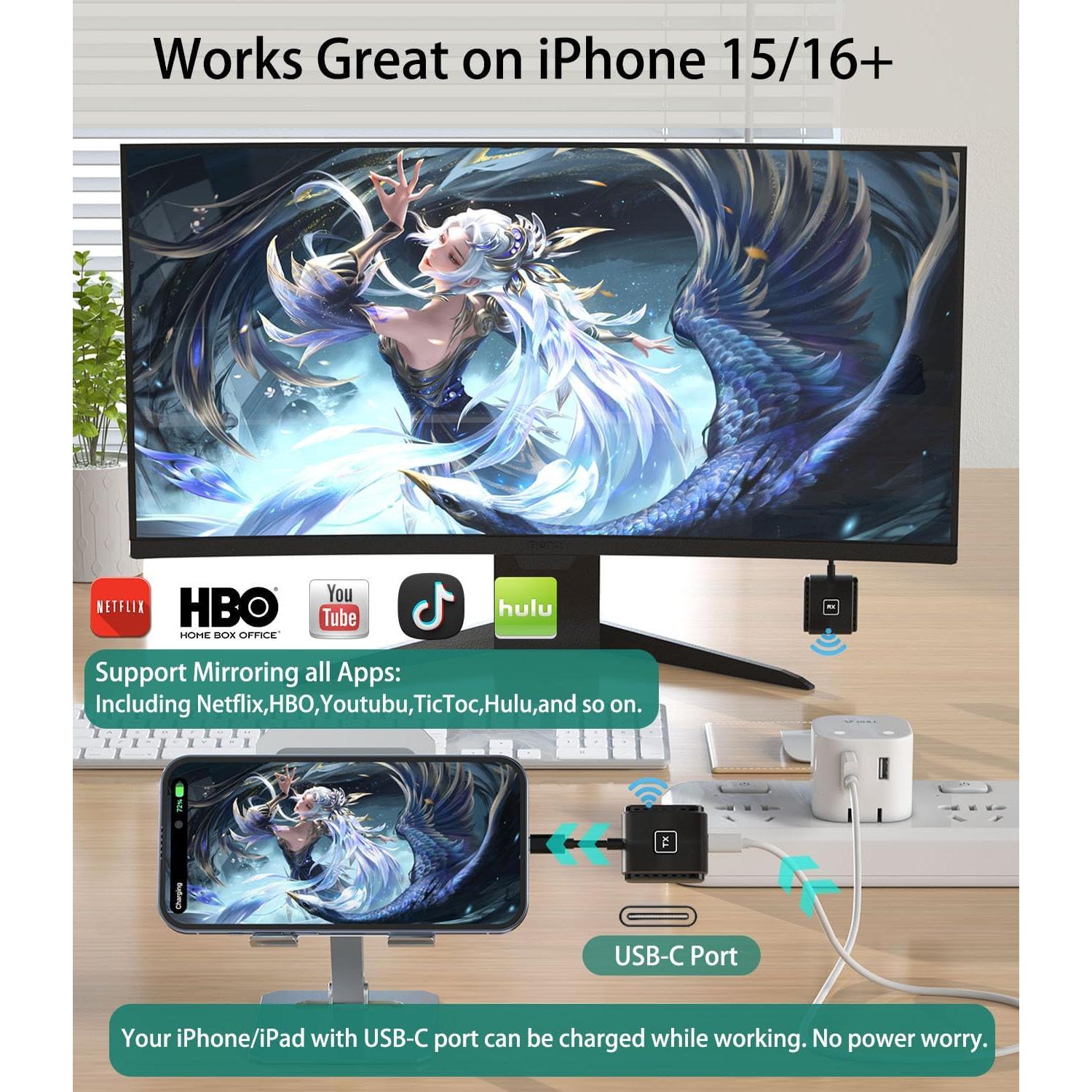 Kit Transmisor y Receptor Inalámbrico USB-C a HD SmartSee